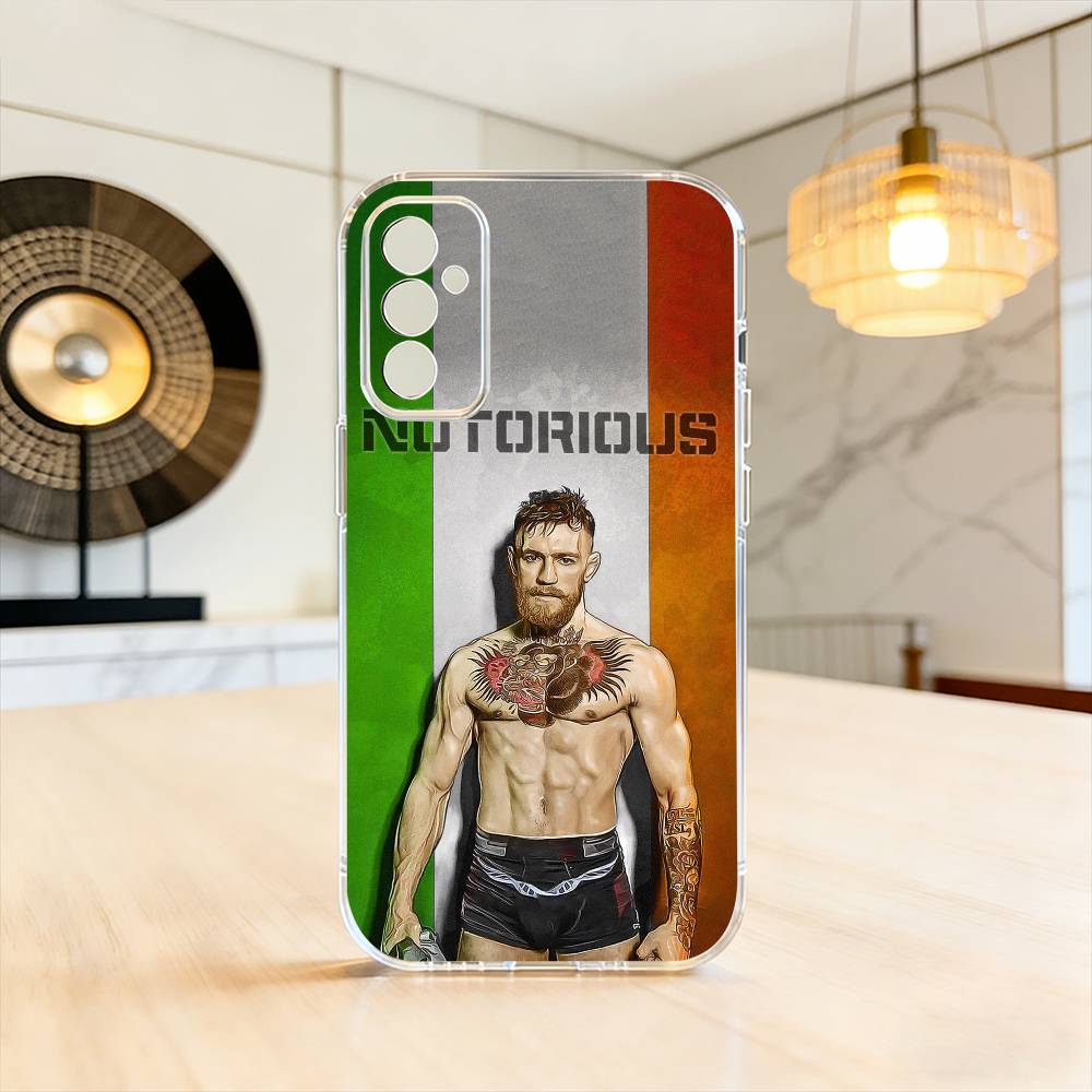 

Conor McGregor The Notorious Phone Case For SamsungA10,12,20,21S,30,31,40,50,51,52,70,71 Transparent Cover Samsung a40