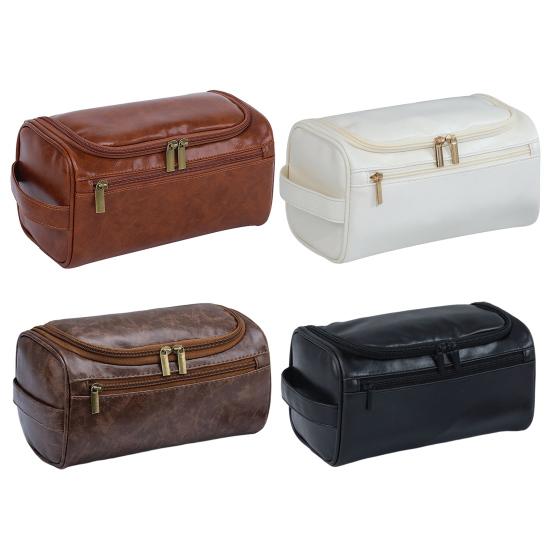 Makeup Bag Travel Toiletry Bag Large Capacity Multiple Compartments Zipper Closure Waterproof Cosmetic Bag Hanging Toiletry Bag