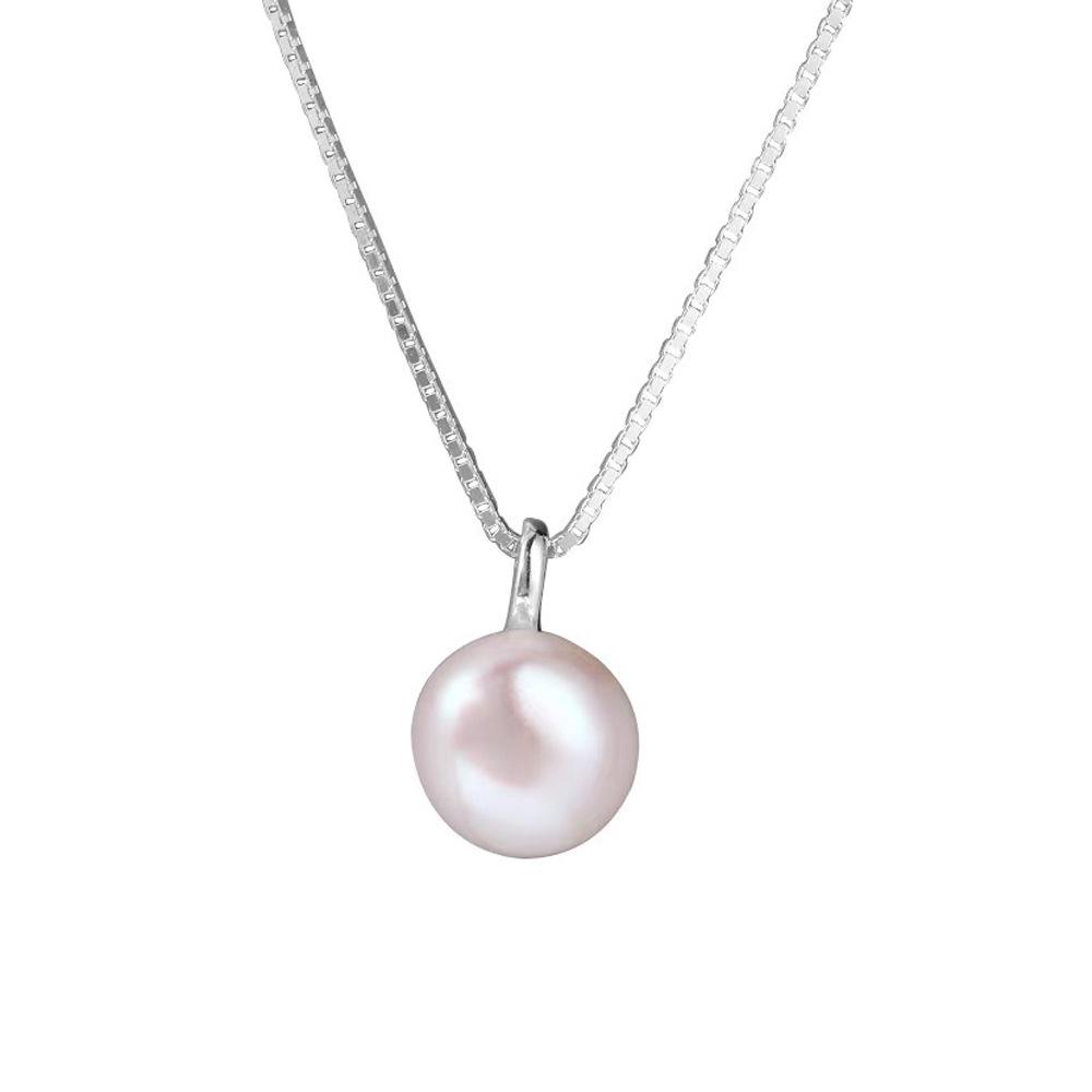 Sterling Silver Freshwater Pearl Necklace - Elegant, Versatile, and Fashionable Women's Jewelry
