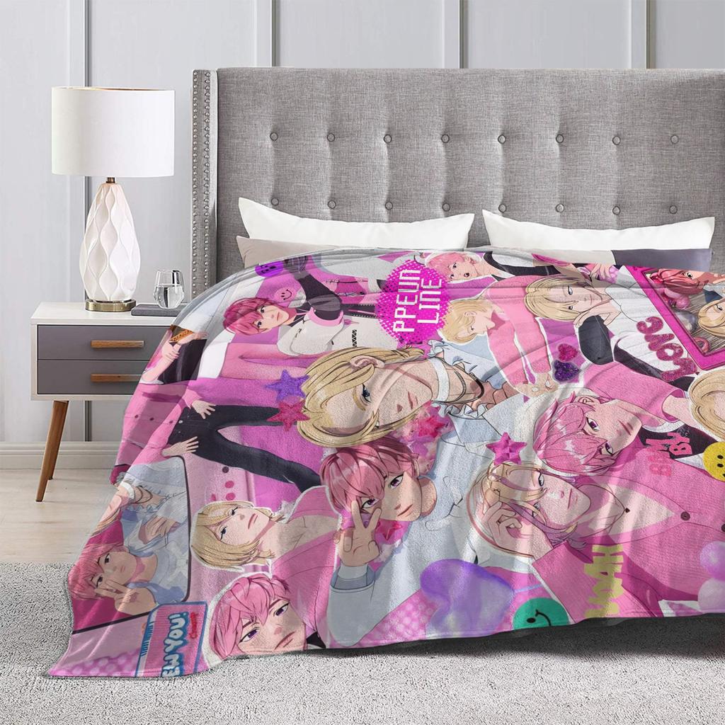 Kpop PLAVE Caligo pt  Blanket  Camping Flannel Throw Blanket For Outdoor Super Soft Customized Quality Bedspread Gift
