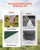Farm Fence, 1 x 25 m, 2 x 4 in Mesh 2.1mm Galvanized Steel Wire Fencing for Cattle, Hog & Sheep, Heavy Duty Vinyl Coated Livestock Fence for Animal