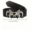 Irregular Buckle PU Leather Belt Retro Gothic Jeans Waistband Designer Belts  For Women Men