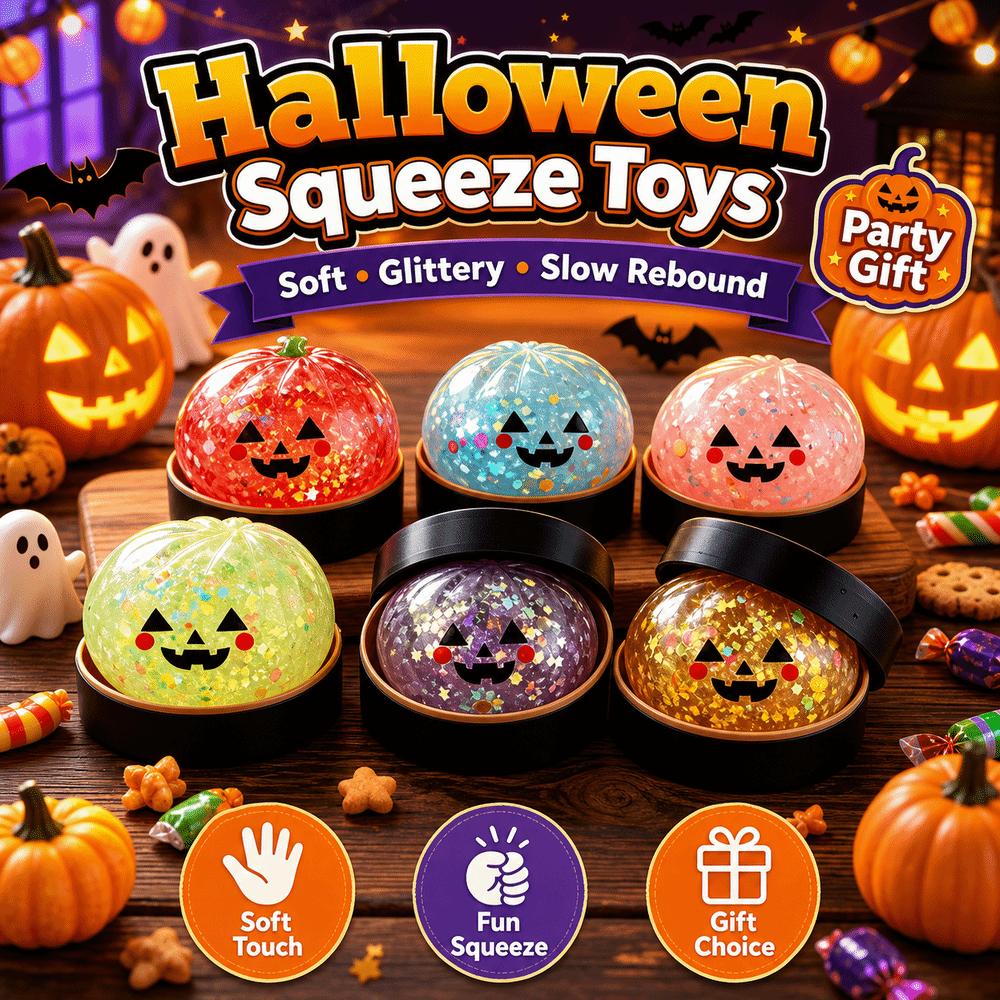 Pumpkin Steamed Stuffed Bun Squeeze Pinch Le Squeeze Decompression Dough  Halloween Gift