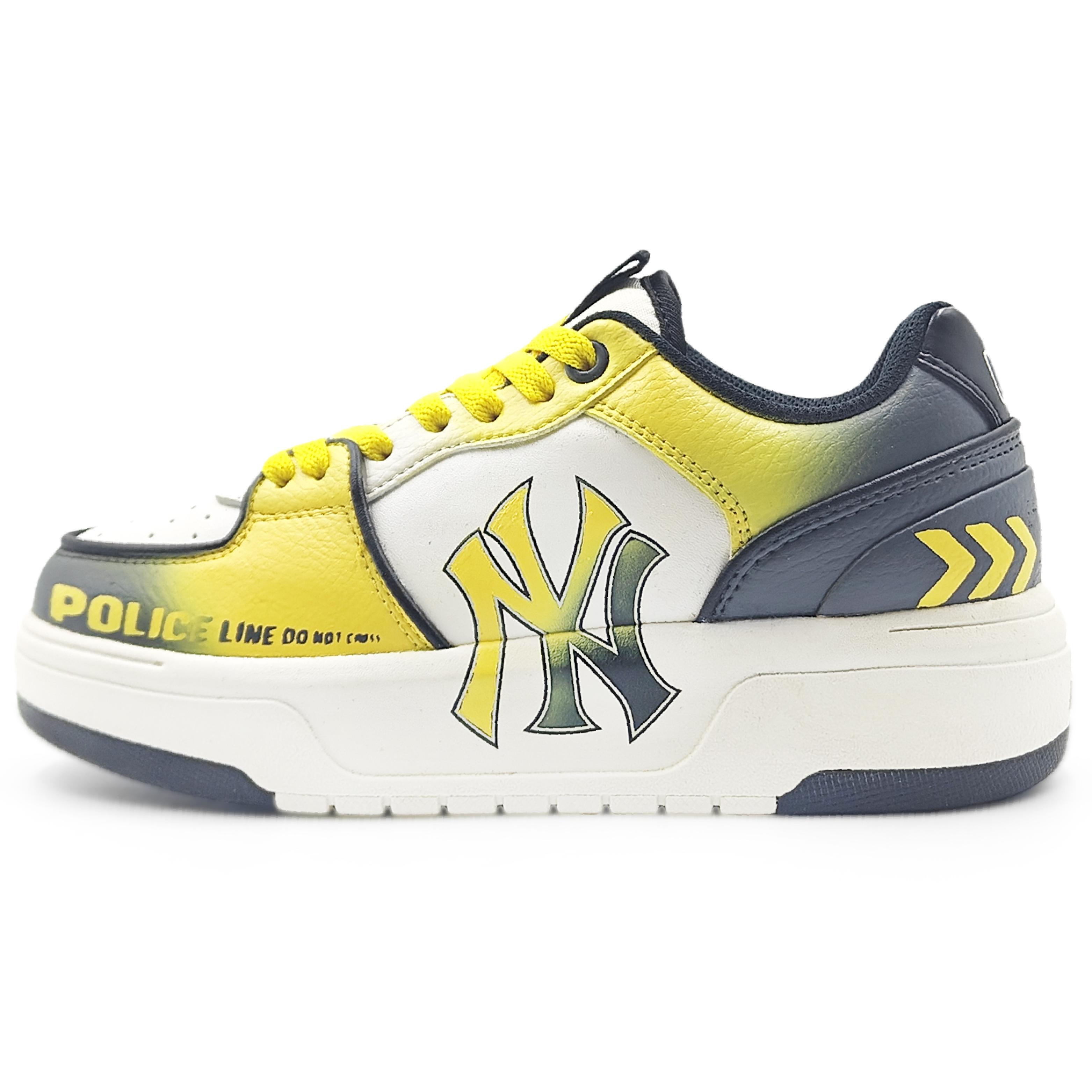 

MLB Chunky Liner Abrasion Resistant Low top Skateboard Shoes Unisex Yellow Gray 3ASXCA12N-50WHS(Team1284- 1) 45