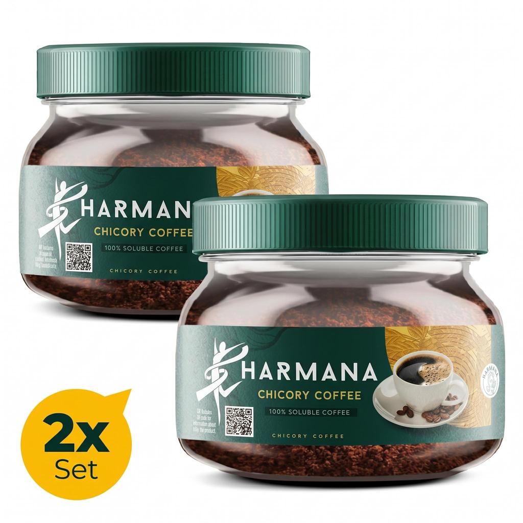 HARMANA Chicory Detox Coffee – Herbal Instant Coffee Mix 150g (60 Servings), Slimming & Digestive Blend
