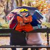Naruto pattern, automatic folding umbrella, portable and foldable design, 8 ribs, a Christmas or birthday gift.