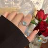 Moonstone Ring - Luxurious and Niche Design. Volcanic Zirconium Ring for The Index Finger. Versatile Bracelet.