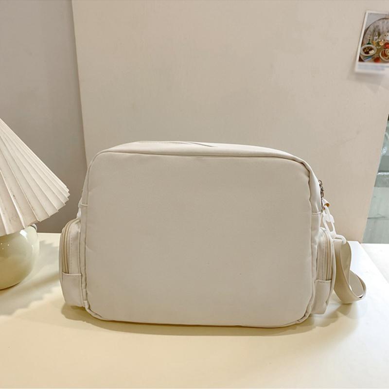 Roztomilá průhledná taška přes rameno s kočkou Velkokapacitní studentská crossbody taška Anime plátěná taška