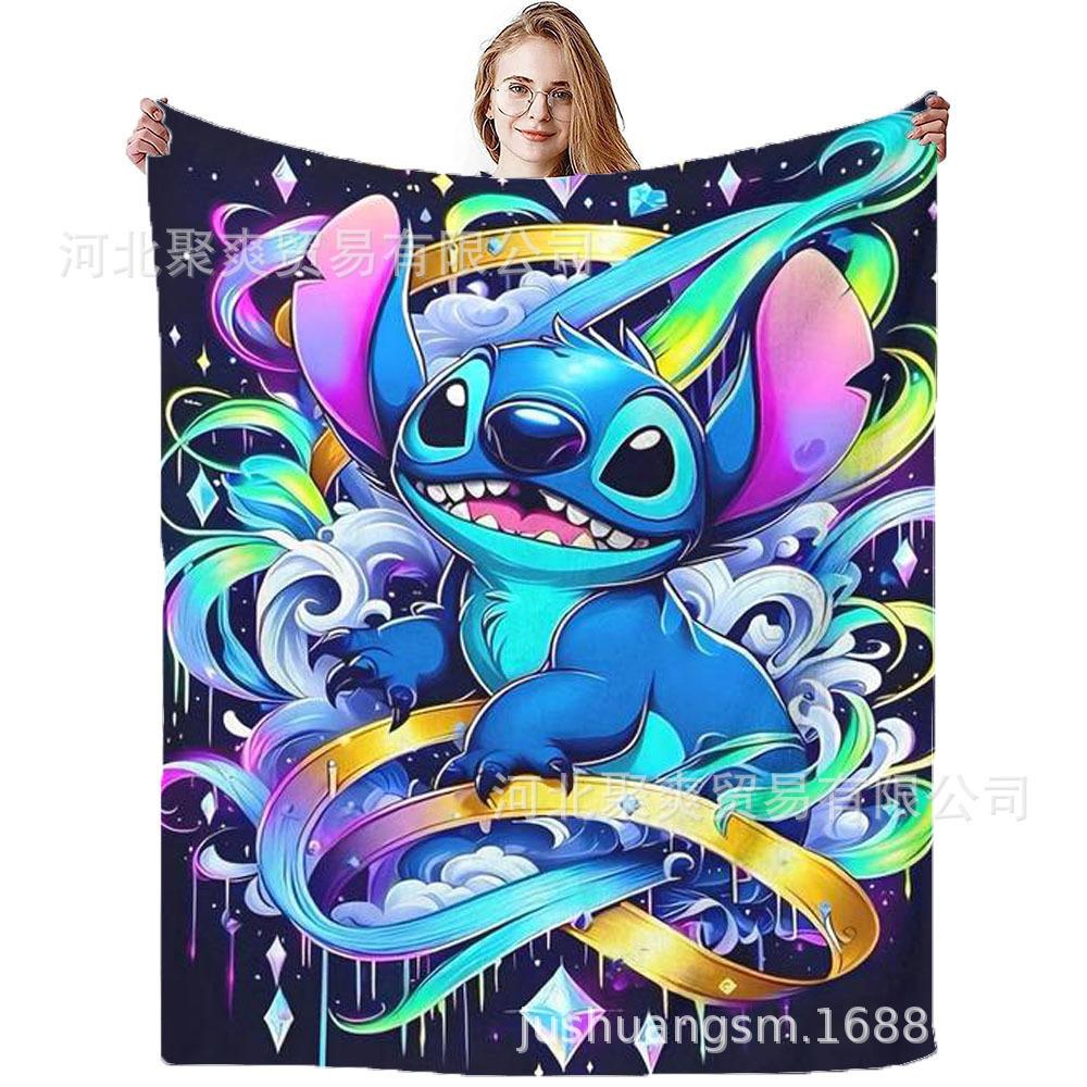 Stitch Flannel Blanket Star Baby Blanket Air Conditioning Blanket Nap Blanket Flannel Blanket Cross Border