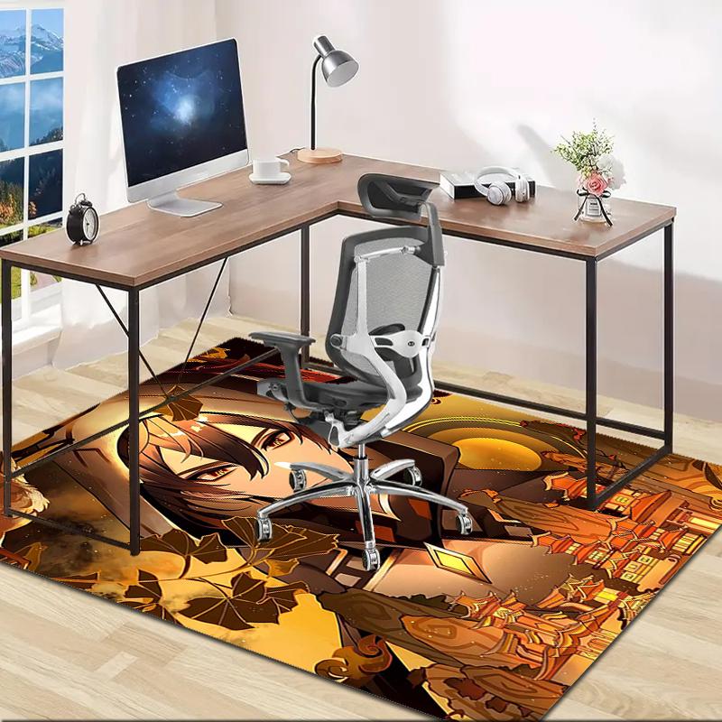 1pc Genshin Impact2 Design Area Rug - Non-Slip, Soft & Cozy Floor Mat for Living Room, Bedroom, Office - Indoor/Outdoor Decorative Carpet