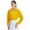 Spring & Autumn Iridescent Yellow Pink Women's Half-Zip Loose Hoodie Jacket