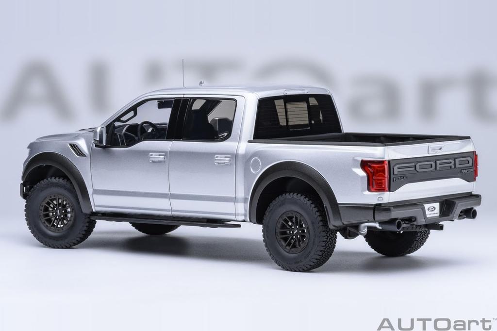 AUTOart Ford Raptor Supercrew 2019 Finished Model 72950 1/18 F-150 (Metallic Silver)