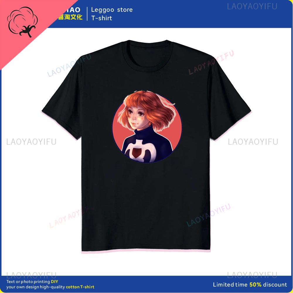 Red Chili Cartoon Print Shortsleeved Tshirt for Casual and Daily Street Wear Loose Cotton Suitable for Both Men and Women S