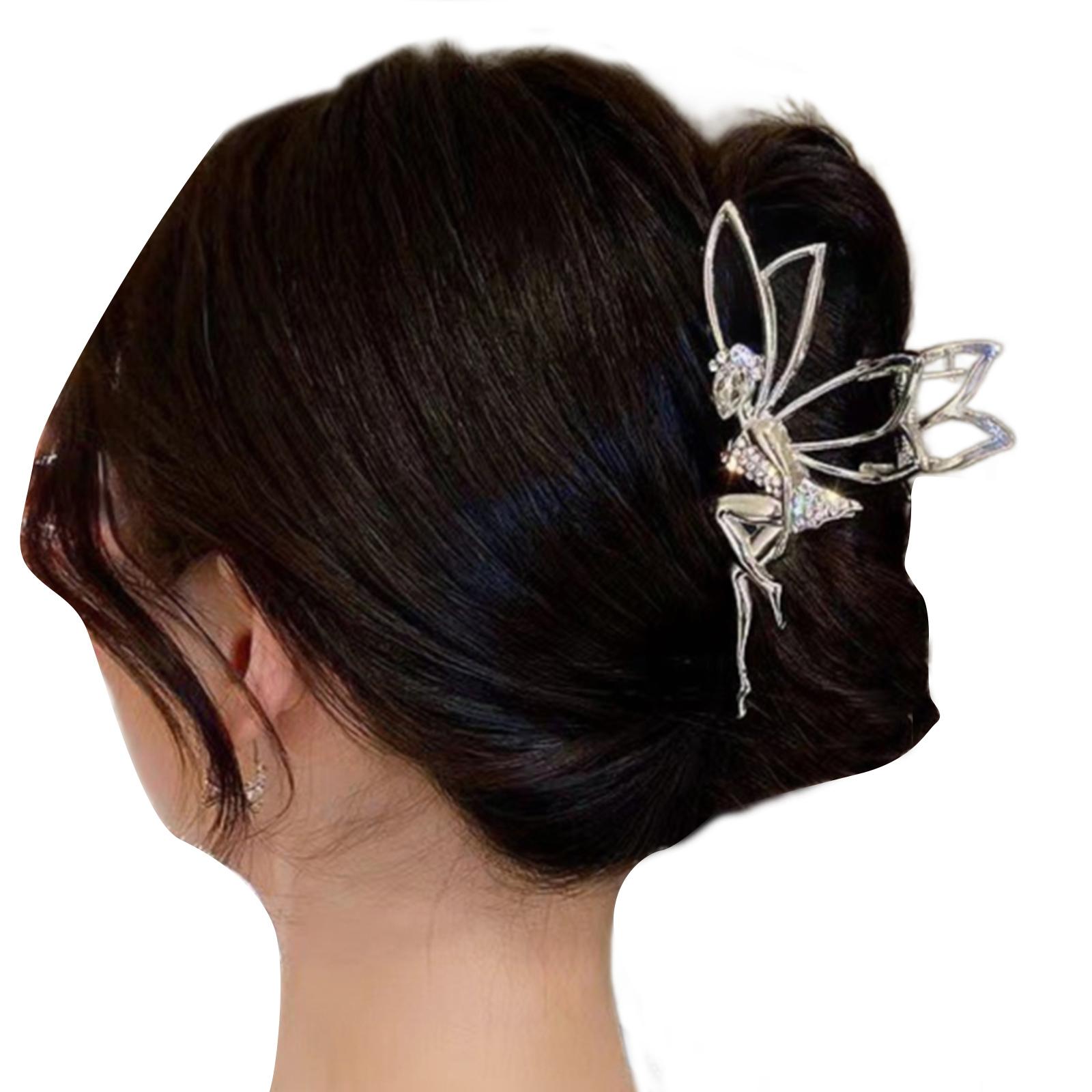 

Большой кристаллический зажим для волос, зажим для волос феи, зажим для челюсти, заколка для волос эльфа, заколки для волос, держатель для хвоста, реквизит для волос