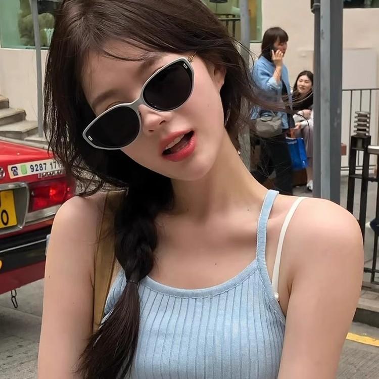Cat Eye Sunglasses for Women with a Sense of Sophistication2026New style square and round face summer UV protection sunglasses Korean fashion