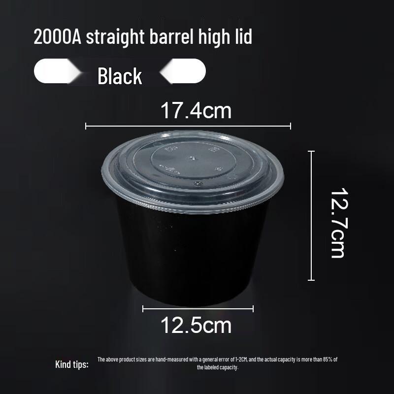 Yueyong Disposable Round Plastic Takeaway Containers with Lids