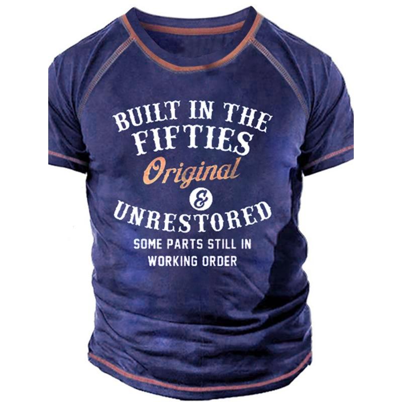 Summer Men's Short Sleeved 3D Digital Printed T-shirt with Street Trendy Patterns