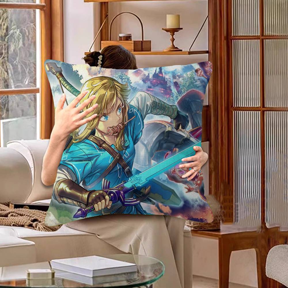 Game L-Legends Of The Zeldas Cushion Cover Pillowcase Upholstery Sofa Throw Pillow Home Decor Pillowcas