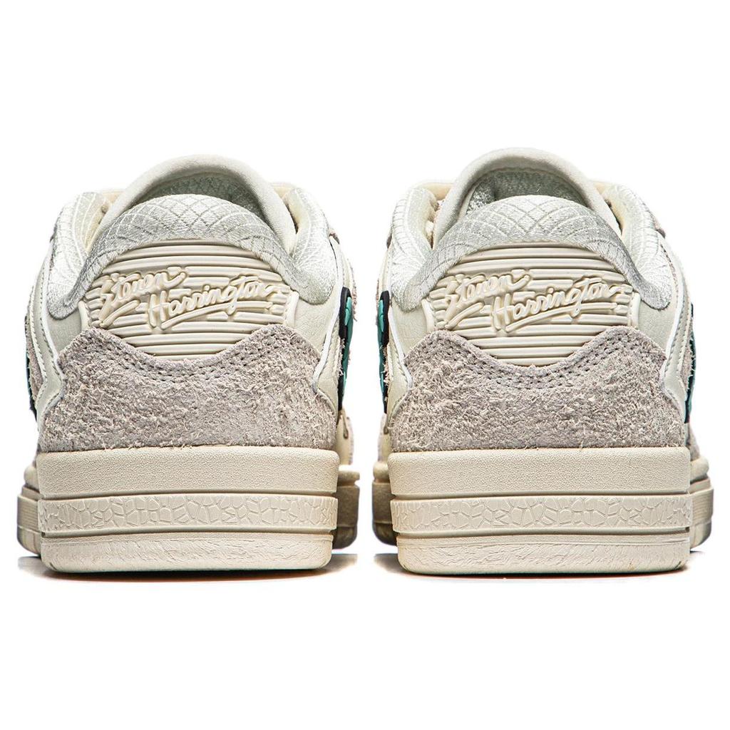 Li Ning Skateboard Series We Wu Pros Minimalist Versatile Shock Absorbing Durable Low Top Skate Shoes Women Sneaker Off-White AEPT022-1