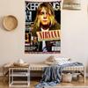 Nirvana Band Magazine Chart Arazzo Boemo Arazzi da Parete Mandala Decorazioni Artistiche da Parete