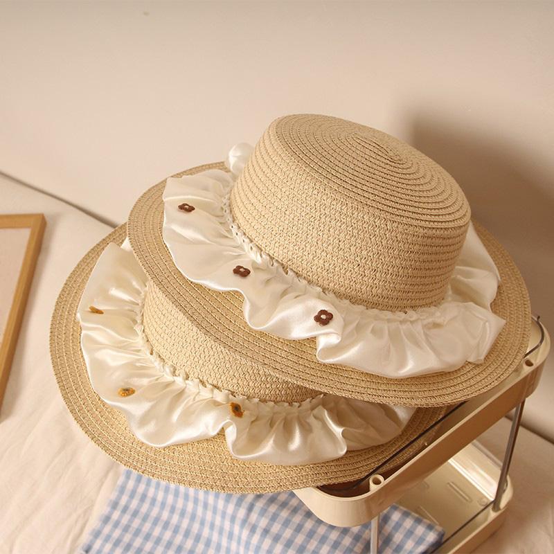 

Children s Straw Hat Kids Sunscreen Hat Summer Thin Breathable Sun Hat Baby Girl s Sunshade Hat 50cm