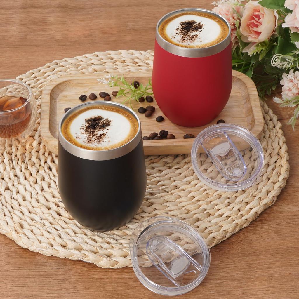 Livole Vacuum Pair Comes with Lid and Pair Couple Stainless Dishwasher Black Red Tumbler, Insulated, Insulated, Set, Straw, Tumbler, Present, Gift,