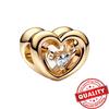 Splendido Ciondolo a Forma di Cappello di Laurea Stella Margherita Albero Genealogico Yin & Yang in Oro 14K Adatto per Bracciali di Marca Gioielli in Rame