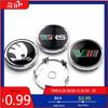 Car Sticker 4pcs 56/60mm Car Wheel Center Cover Badge Sticker Hub Cap Replacement For Skoda S Fabia 2 Superb 2 Octavia Karoq VII