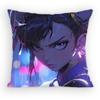 ChunLi Game SStreetFfighters Pillow Case Antidustmite Pillowcase Invisible zipper silky short plush Sofa cushion cover