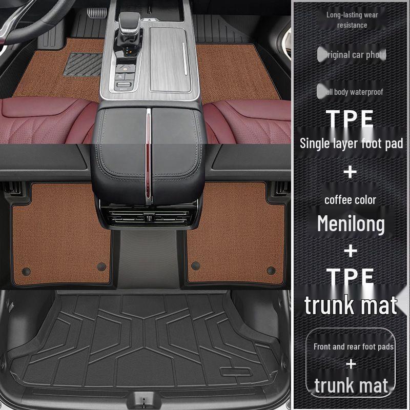 Red Flag HS5 Full Coverage TPE Floor Mats with Trunk Mat