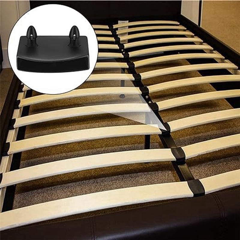 Good-40Pcs Furniture Accessory Plastic Bed Slat End Caps Holders For Holding Securing Wooden Slats Bed Board Skeleton Frame