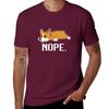 Nope Corgi , Corgi love Funny dog pembroke welsh funny dog sayings mom dad T-Shirt vintage mens big and tall t shirts