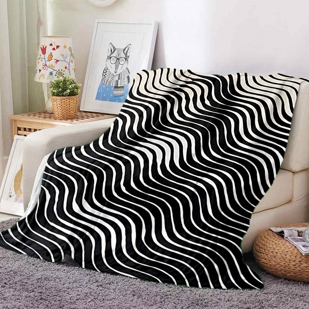 1pc Zigzag Mona Lisa Pattern Blanket Soft All Season Throw with Vibrant Design, Perfect for Home, Travel, and Gifts, Ideal for Naps and Camping