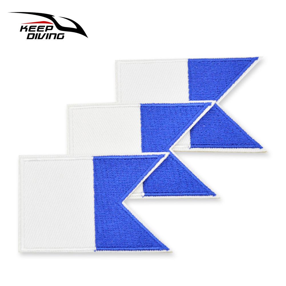 3pcs Diving Patch On Embroidered Embroidery Vest Bag Cap Patches for Snorkeling Swimming