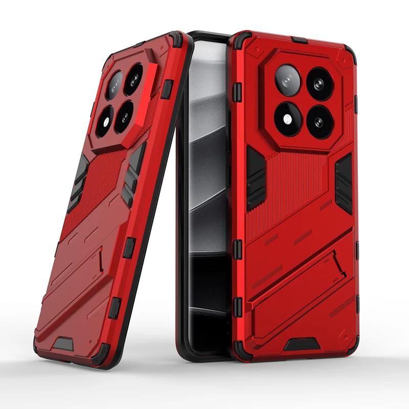 

Armor Shockproof Protective Case for Xiaomi Redmi Note 14 Pro Plus Magnetic Stand Holder Cover Redmi Note14 Pro 4G 5G 14C Coque Redmi Note 14 Pro 4G