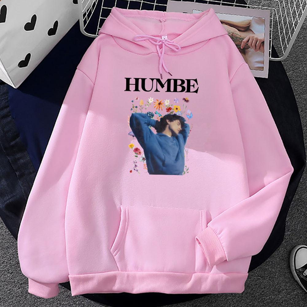 Men Clothes Humbe Flowers Graphic Sweatshirts Winter Casual Unisex Streetwear Moletom Long Sleeve Comfortable