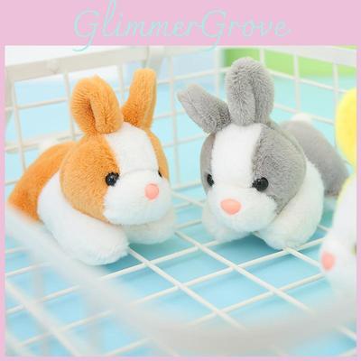 Bunter Plüsch-Hasen-Schlüsselanhänger Entzückende Stofftier-Hasenpuppe Für Mode-Taschen und Accessoires