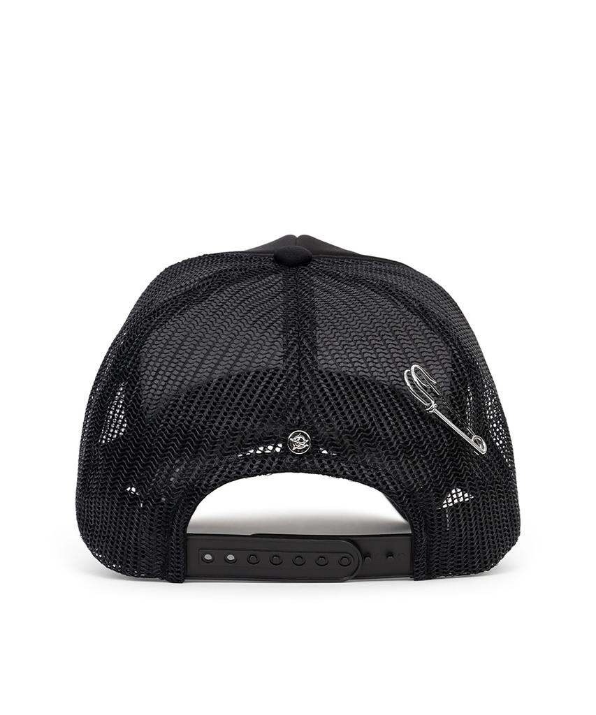 BLACKBLOND Bibbidi Rescul Trucker Mesh Cap Dark Version (Black)