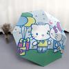 1pc Hello Kitty Automatic Opening/Closing Umbrella with Convenient Three-Fold Design, 8-Bone Iron Frame Outdoor Umbrella - Perfect Gift for Fans, Trav