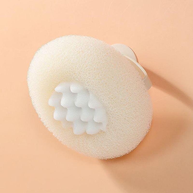 Bath Ball Round Sunflower Shape Shower Ball With Suction Cup And Handle Exfoliation Shower Sponge Bathroom Accessories