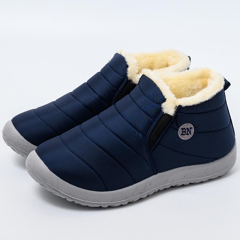 Fashion Kidmi Winter Warm Soft Women Shoes Thickened Cold-proof Velvet Cotton Shoes Waterproof Warm Soft Soles Waterproof Cotton Shoes