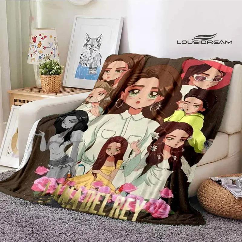 Lana Del Rey Retro Printing blanket Children's Warm Flange Home travel bed linings Birthday Gift
