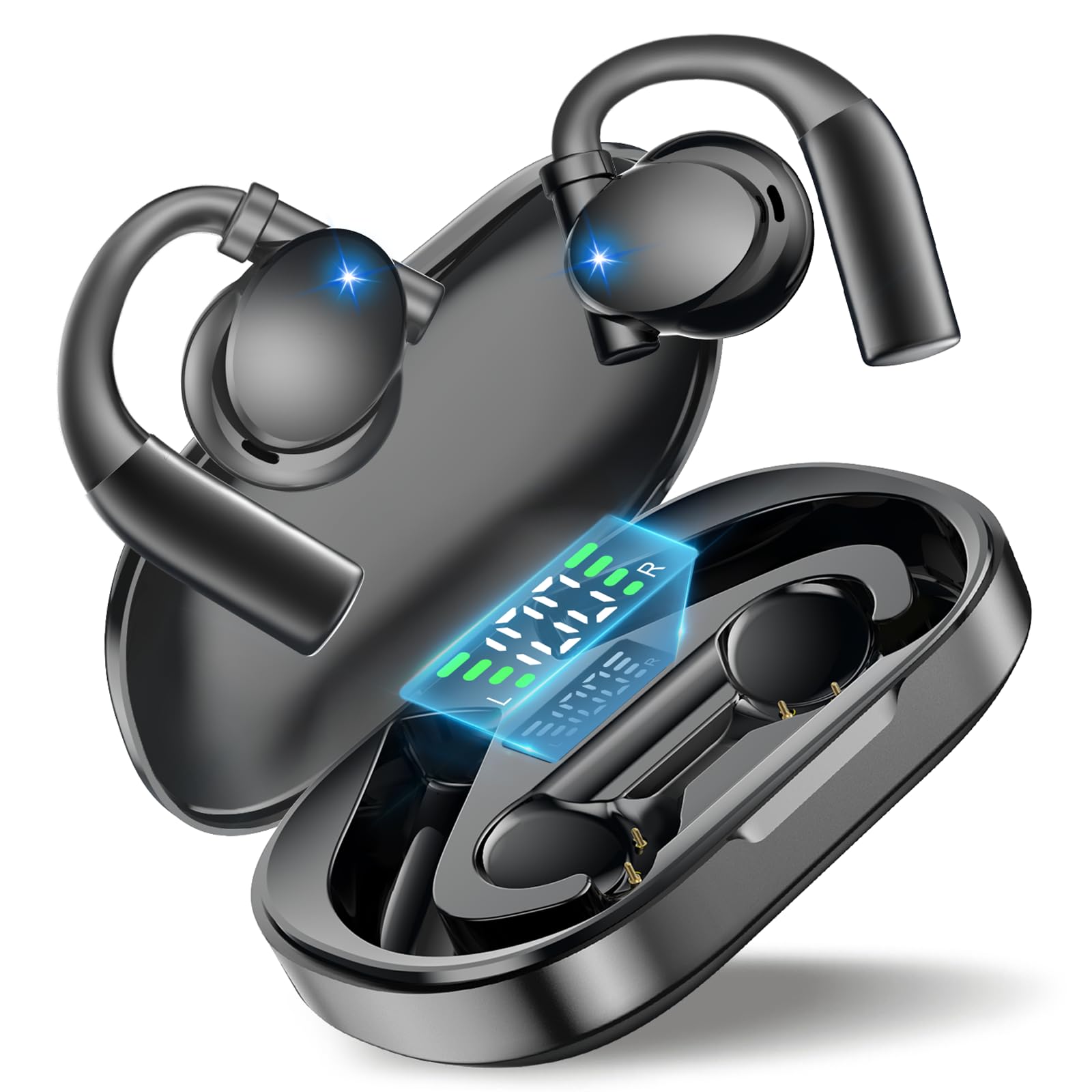 

Wireless Bluetooth Left and Right Separate Type with LED Display Earphones,