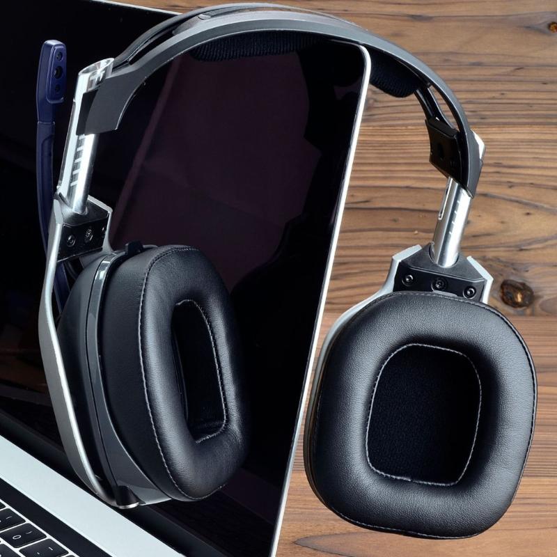 DurabilityReplacement Megnetic Button Ear Cushions Microphone Foam for A40TR Headsets High Density Noise Isolation