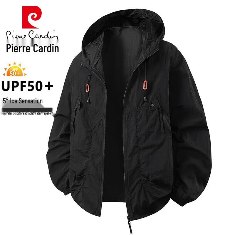 Pierre Cardin Men s Lightweight Hooded Sun Protection Jacket XL