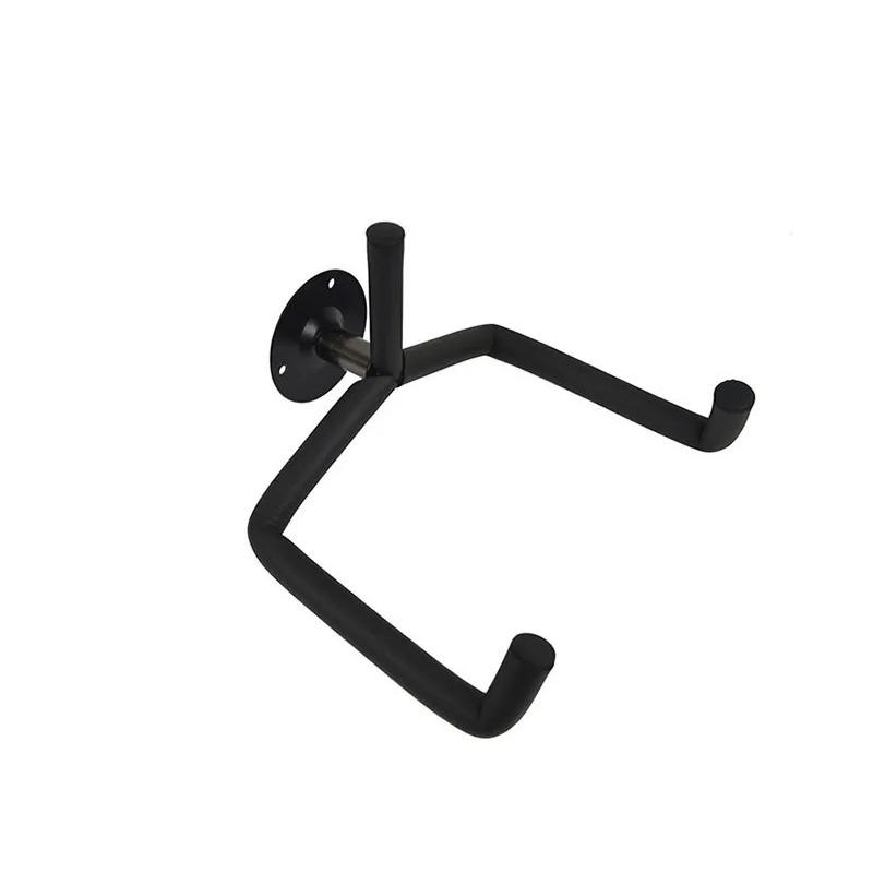 Metal Guitar Wall Mount Hanger Stand for Acoustic Guitar Bass Violins Mandolins Slat Support Horizontal Rack Holder Hook чёрный