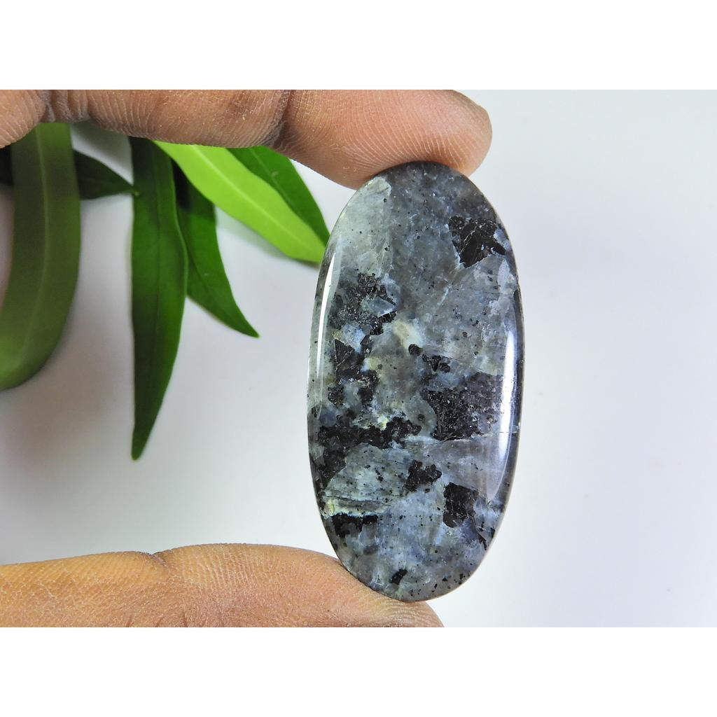 Natural Larvikite Jewelry Making Oval Cabochon Loose Gemstone 23X48X05 MM SK-486