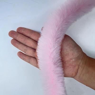 1M Faux Fur Ribbon Tape Cuff Strip Handmade Wool Tops Fluffy Trim DIY Apparel Sewing Stage Costume