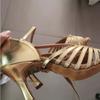 Latin Dance Shoes for Women and Adults, 7.5cm High Heels, Soft Soles, National Standard Dance Shoes, Suitable for All Seasons