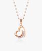 Helene Jewelry 14K Cherish Heart Cubic Gold Necklace